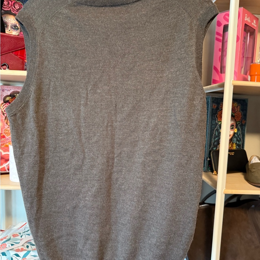 Peter Millar Charcoal Zip-Up Sweater Vest - Picture 5 of 5